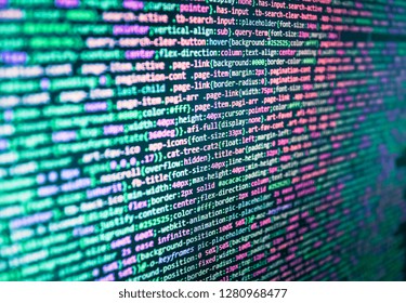 Key password theft hacking firewall concept Programmer working on computer screen,  Program code and visual UI/UX,  PHP code abstract technology background,  Program code with display