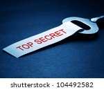 Key with top secret label