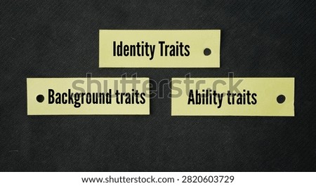 Key Types of Diversity are Identity traits, Background traits, Ability traits word. These groups define how people are unique.