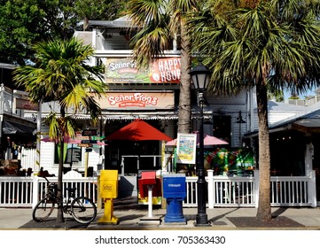 KEY WEST, AUGUST 28:  Senor Frog's Restaurant And Bar, Located On Duval Street In Old Town, Key West, Florida On August 28, 2017.