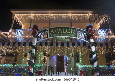 KEY WEST, FLORIDA/USA - DECEMBER 2016: Avalon Bed And Breakfast Exterior