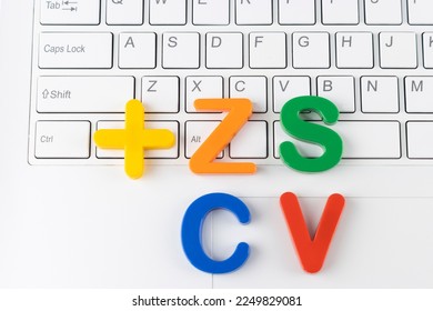 keyboard and alphabet. image of shortcut key