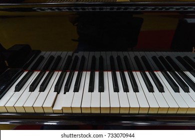 Keyboard Of An Automatic Piano.