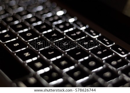 Keyboard with backlight
