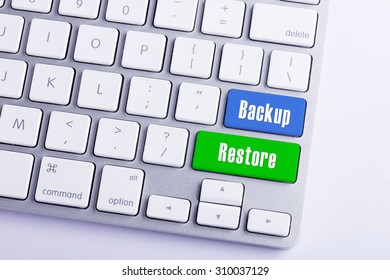 Keyboard with Backup & Restore Button