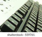 Keyboard closeup view