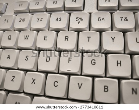 Keyboard Computer Image, Qwerty Keyboard Buttons Image Photo, Alphabet.