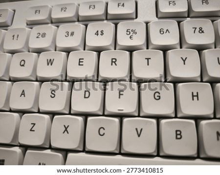 Keyboard Computer Image, Qwerty Keyboard Buttons Image Photo, Alphabet.