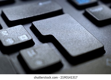 Keyboard Enter Key In Close Up