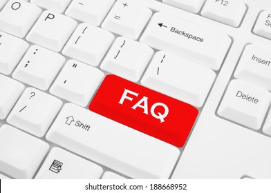 Keyboard with faq button 