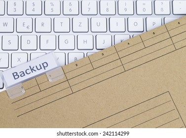 Keyboard and folder backup