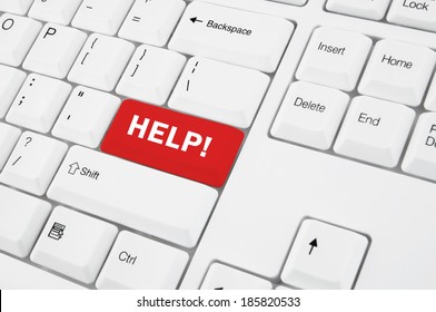 Keyboard with help button                    