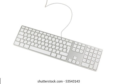 Keyboard Isolated On White