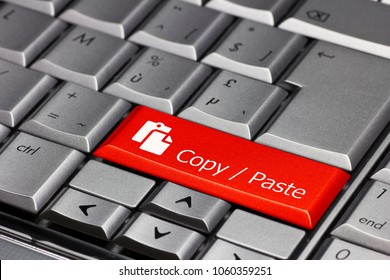 Keyboard Key Red - Copy / Paste