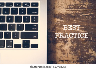 Keyboard Laptop Best Practice Internet Online Networking Global Communication Concept