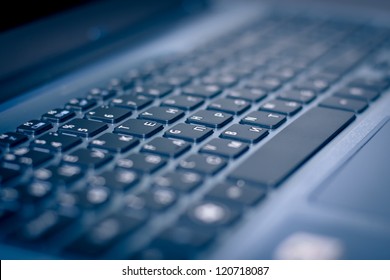 Keyboard Of Laptop Closeup