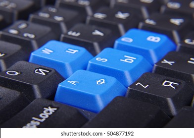 Keyboard macro close up