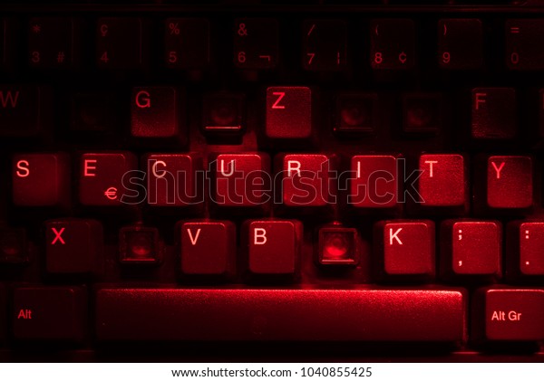 Keyboard Missing Letters Word Security Center Stock Photo Edit Now 
