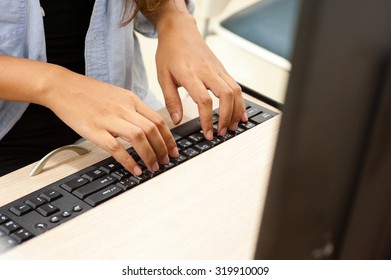 keyboard programmer hands computer typing