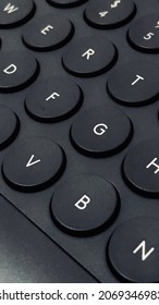 Keyboard With Rounded Keys -- Great For IPhone Or Android Wallpaper
