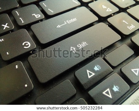 Keyboard. Shift