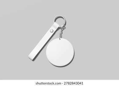 Keychain Blank Mockup 3D Render