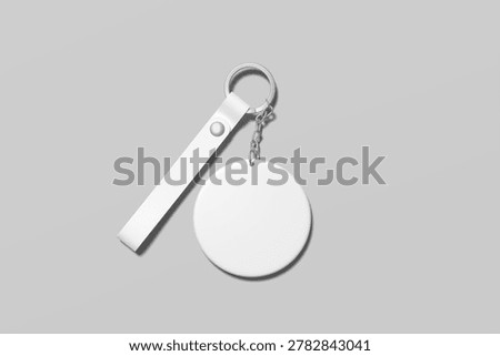 Keychain Blank Mockup 3D Render