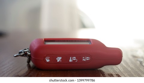 Keychain Car Alarm, Red. Key
