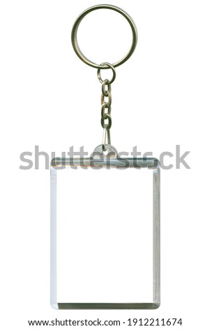 keychain as a frame with space for text or illustrations
