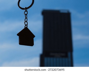 a keychain in a selective focus 
