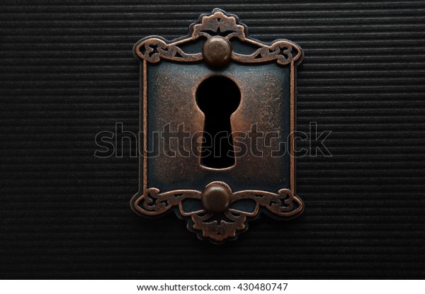 Keyhole On Old Fashioned Door Lock Stock Photo Edit Now 430480747