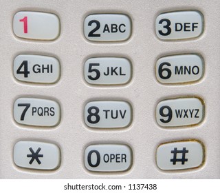 Cell phone numbers. Old Phone Numpad. Phone with circle number Pad old.