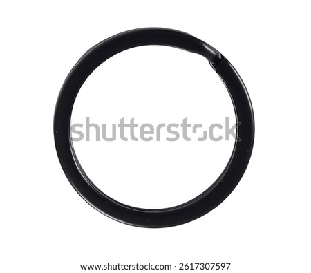 Keyring Key Ring O Black Steel Alloy Safety Metal Industry Black Circle