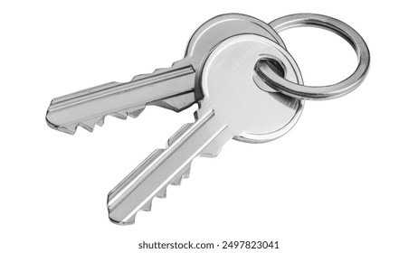 Keys, isolated on white background