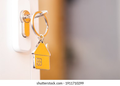 Keys In The Lock Of The House Door