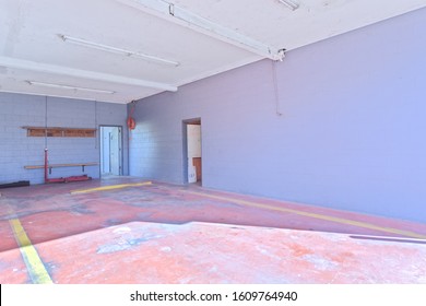 Keystone Heights, Florida / USA - January 8 2020: Empty Fire Station 