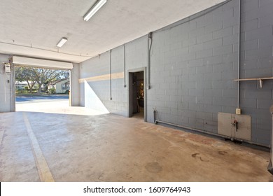 Keystone Heights, Florida / USA - January 8 2020: Empty Fire Station 