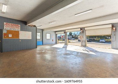 Keystone Heights, Florida / USA - January 8 2020: Empty Fire Station 