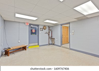 Keystone Heights, Florida / USA - January 8 2020: Empty Break Room In A Fire Station