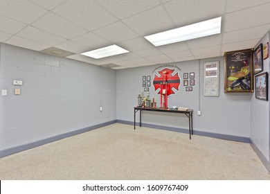 Keystone Heights, Florida / USA - January 8 2020: Empty Break Room In A Fire Station