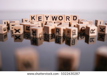 Keyword word cube on reflection