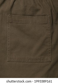 Khaki Pants Pocket Close Up