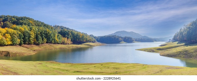 Khanbulan reservoir in autumn. Azerbaijan - Shutterstock ID 2228925641