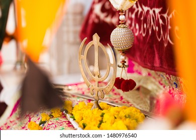Khanda Symbol of Sikh Faith. 