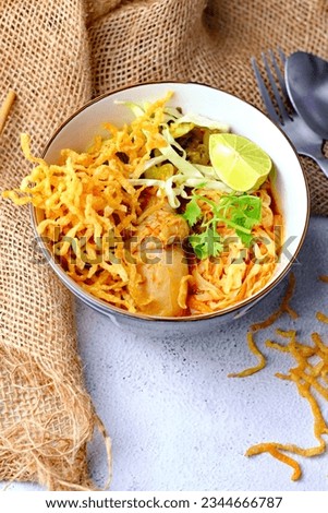Khao Soi Recipe,Khao Soi,Khao Soi Kai, Thai Noodles Khao Soi, Chicken Curry with seasoning