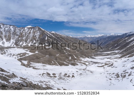 Khardung la view point at one of the highest motorable pass of the world, Leh ladakh northern of india