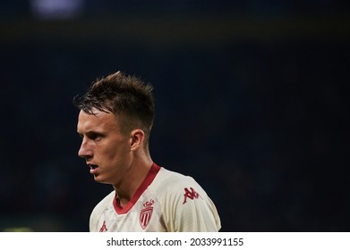 KHARKIV, UKRAINE - AUGUST 24, 2021: Aleksandr Golovin. The UEFA Champions League, Match Shakhtar Vs Monaco