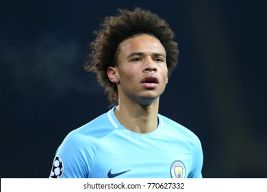 Kharkiv Ukraine December 6 2017 Leroy Sane Close Up Portrait Kharkiv Ukraine December 6 2017 Leroy Sane Close Up Portrait