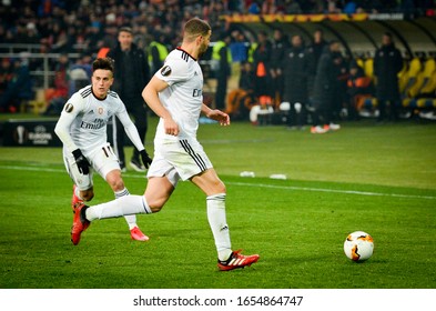 KHARKIV, UKRAINE - Febriary 20, 2020: Adel Taarabt Player During The UEFA Europe League Match Between Shakhtar Donetsk Vs SL Benfica (Portugal), Ukraine