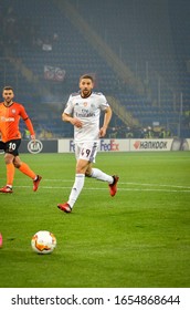 KHARKIV, UKRAINE - Febriary 20, 2020: Adel Taarabt Player During The UEFA Europe League Match Between Shakhtar Donetsk Vs SL Benfica (Portugal), Ukraine